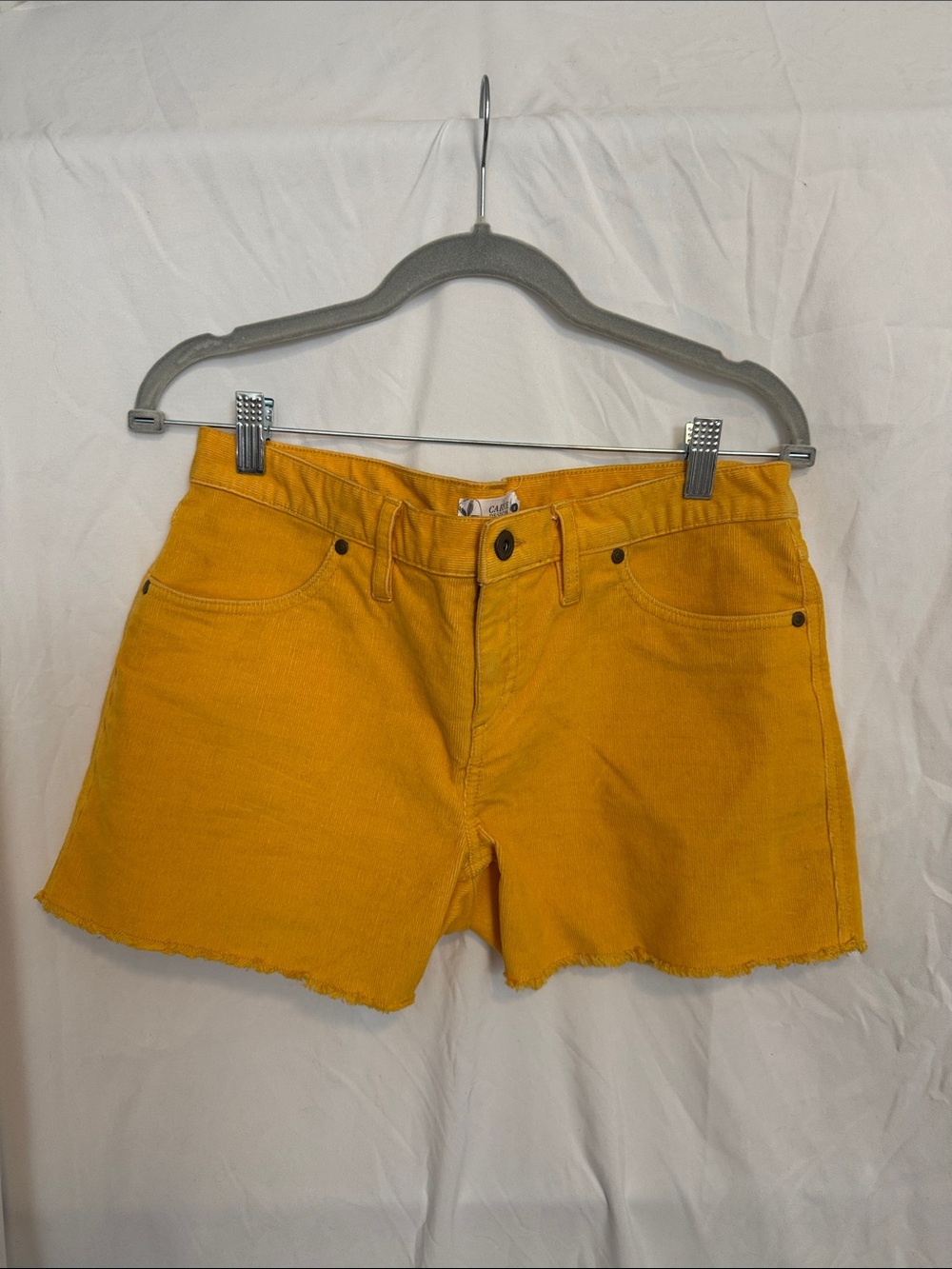 Carve Designs Yellow Corduroy Jean Shorts